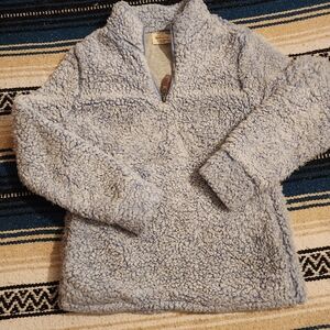 Weatherproof Gray and Blue Sherpa Jacket